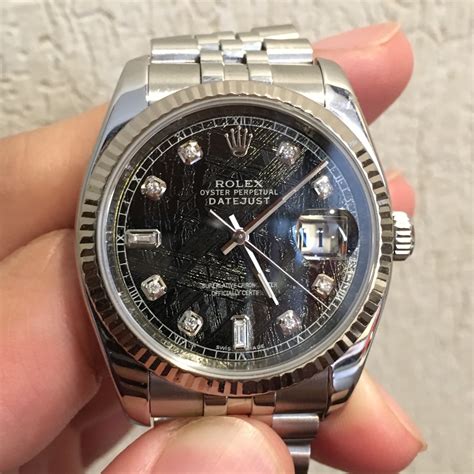 rolex datejust meteorite dial 36mm|Rolex gmt meteorite retail price.